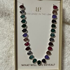 Elegant Multicolor Teardrop Necklace